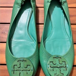 Tory Burch Emerald Green Flats